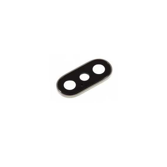 Lente de camara trasera para iPhone Xs/ Xs Max Plata