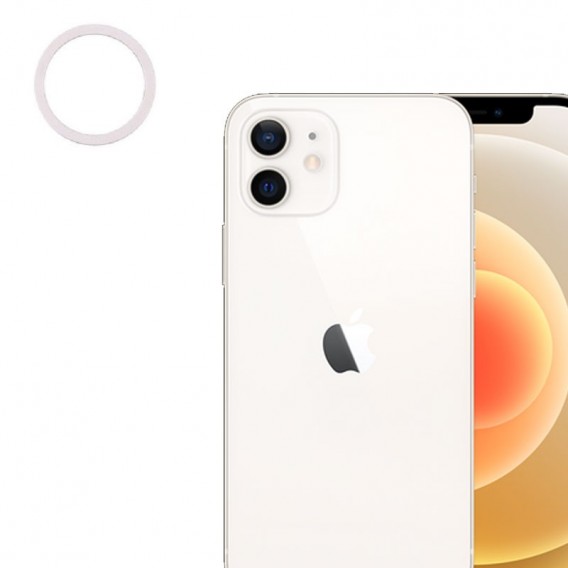 Lente Camara trasera iPhone 12/ 12 Pro Blanco
