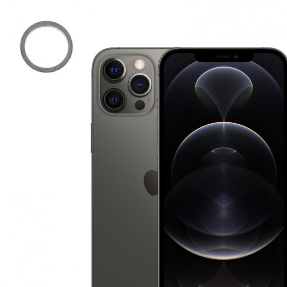 Lente Camara trasera iPhone 12 Pro Max Negro (grafito)