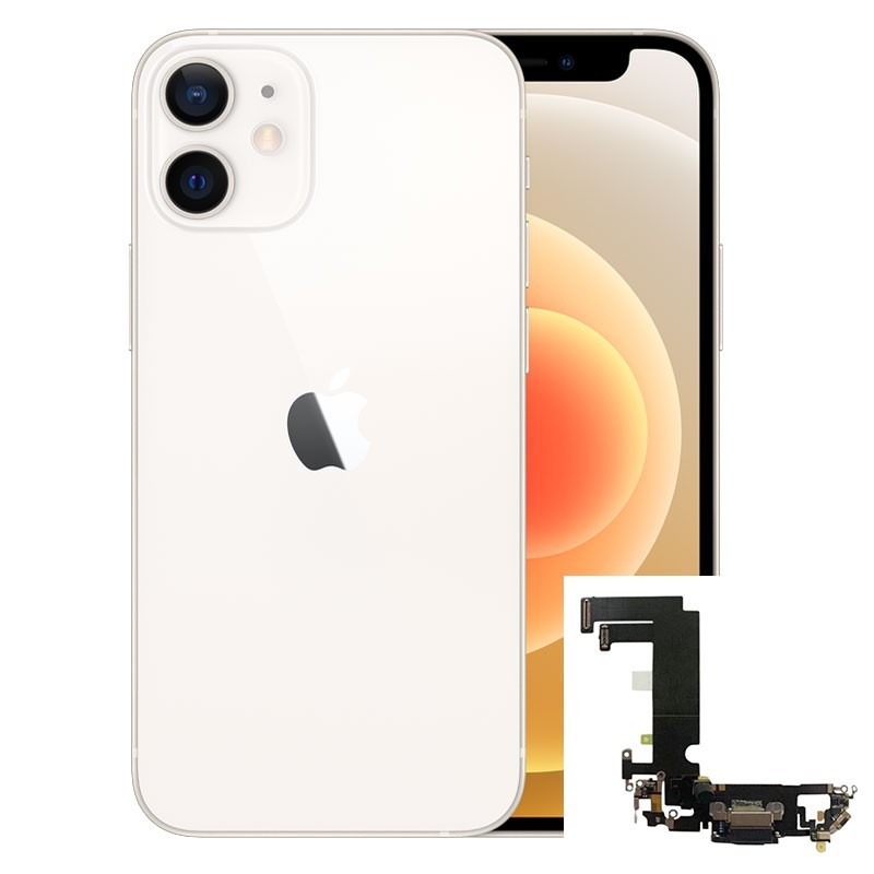 Conector de carga iPhone 12 Mini Blanco