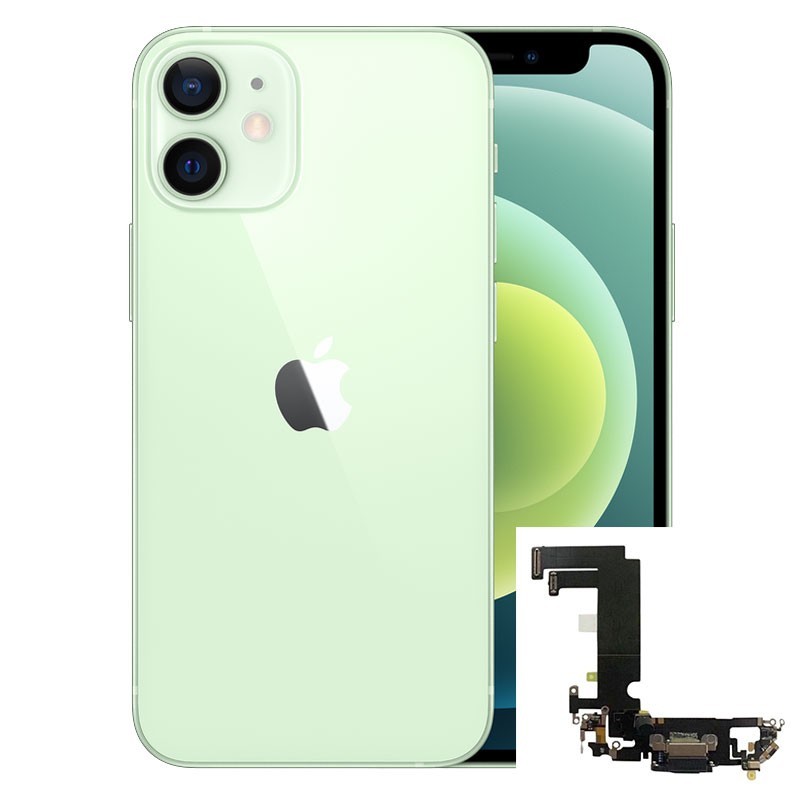 Conector de carga iPhone 12 Mini Verde
