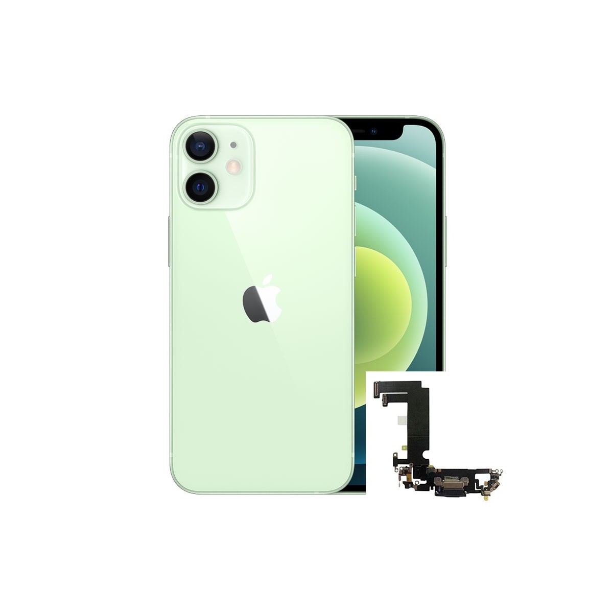 Conector de carga iPhone 12 Mini Verde