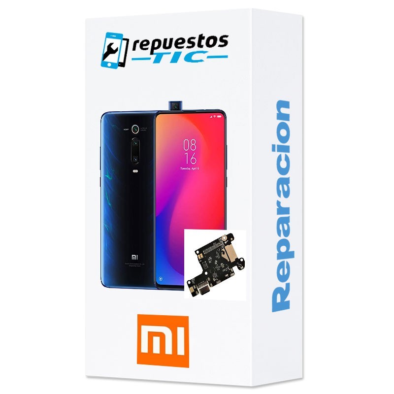 Reparacion/ cambio Modulo conector de carga y micro xiaomi mi 9t/ 9t pro/ k20 /k20 pro Azul