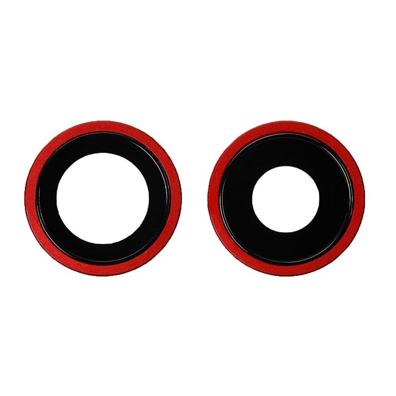 Set Lentes Camara trasera iPhone 11 Rojo