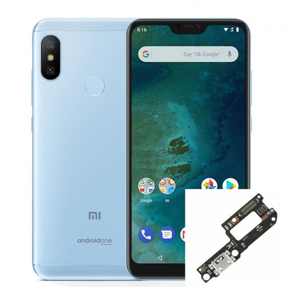 Reparacion/ cambio Conector de carga Xiaomi Mi A2 Lite