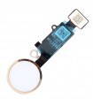 Boton home funcional click blanco dorado iPhone 7/ 7 Plus/ 8/ 8 Plus