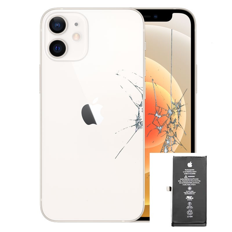 Reparacion pantalla completa + tapa trasera + bateria iphone 12  iPhone 12 Mini