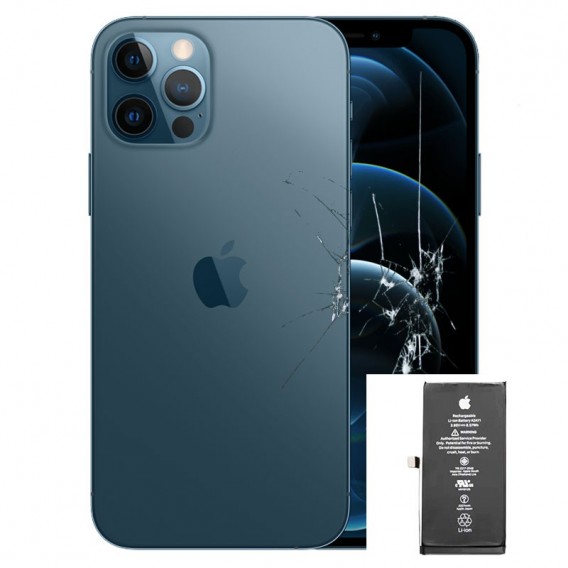 Reparacion pantalla completa + tapa trasera + bateria iphone 12 Pro