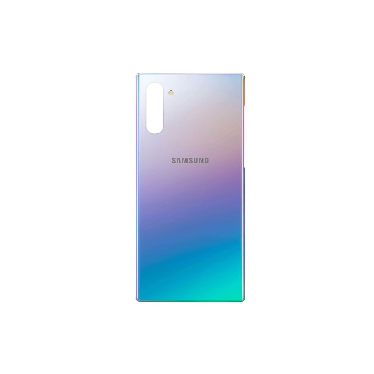 Tapa trasera Samsung Galaxy Note 10 plata azul (aura glow)