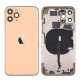 chasis iPhone 11 Pro Max (carcasa tapa trasera con logo + marco) Oro
