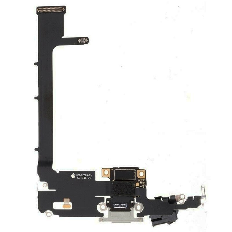Conector de carga iPhone 11 Pro Max Plata
