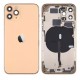 Chasis iPhone 11 Pro (carcasa tapa trasera con logo + marco) Oro