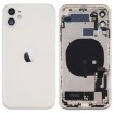 Chasis CON componentes iphone 11 (carcasa tapa trasera + marco) Blanco/ Plata