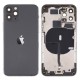 Chasis con componentes iphone 11 pro (carcasa tapa trasera con logo + marco) negro