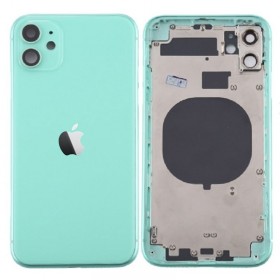 Chasis sin componentes iphone 11 (carcasa tapa trasera con logo + marco) Verde