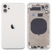 Chasis sin componentes iphone 11 (carcasa tapa trasera + marco) Blanco/ plata