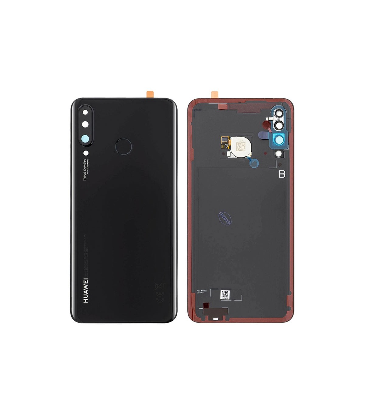 Tapa trasera con lente Huawei P30 lite Negra
