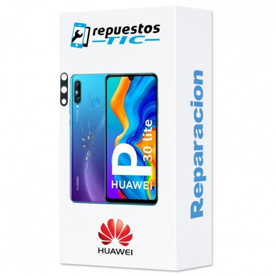 Reparacion/ cambio Tapa trasera + lente camara trasera Huawei P30 lite