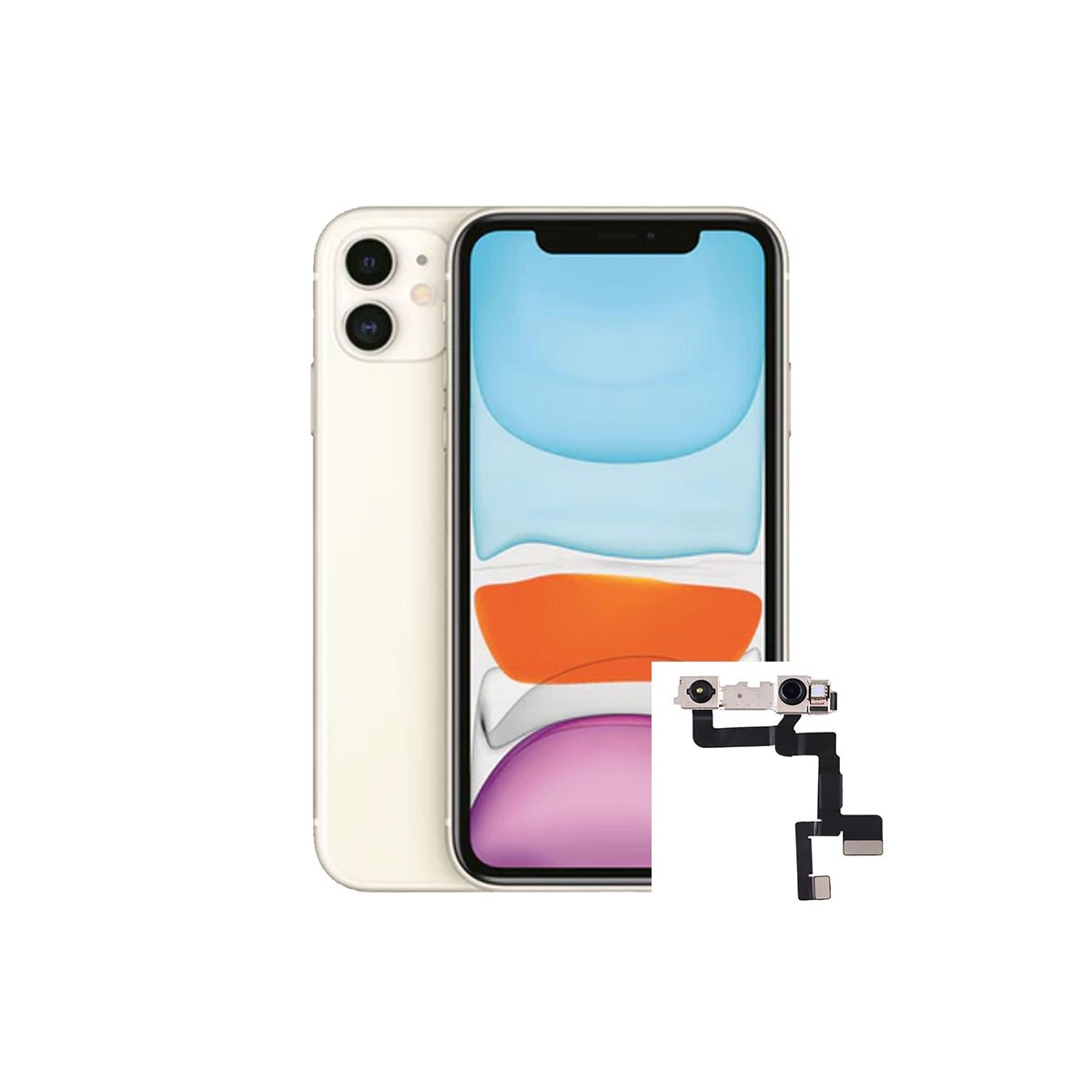 Reparacion/ cambio Camara delantera frontal iPhone 11