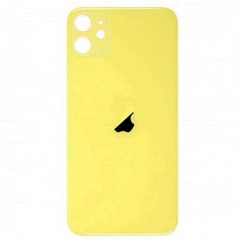 Tapa trasera cristal iPhone 11 Amarillo