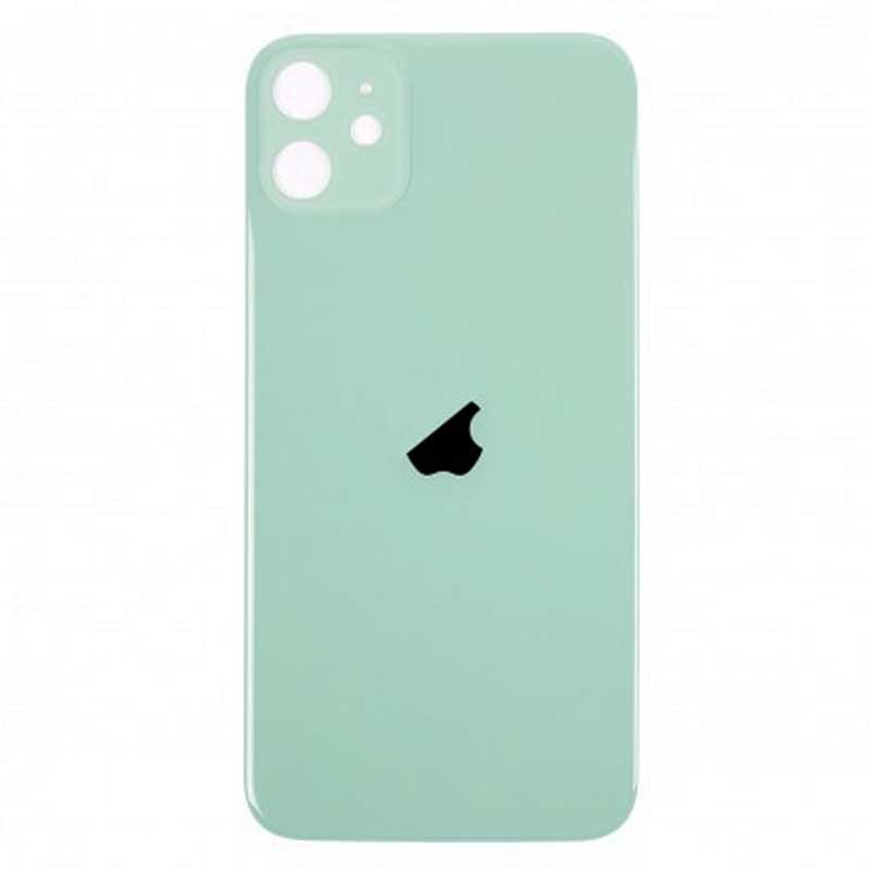 Tapa trasera cristal iPhone 11 verde