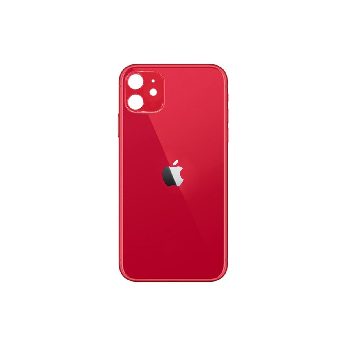 Tapa trasera cristal iPhone 11 rojo