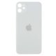 Tapa trasera cristal iPhone 11 Blanco/ Plata