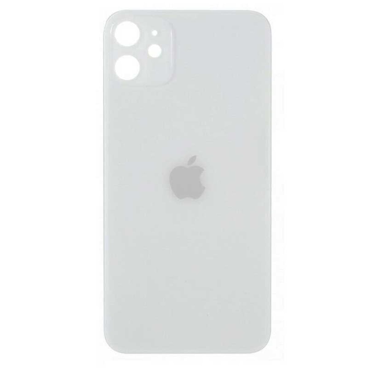 Tapa trasera cristal iPhone 11 Blanco/ Plata