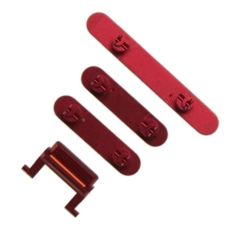 Set botones laterales iPhone 11 Rojo