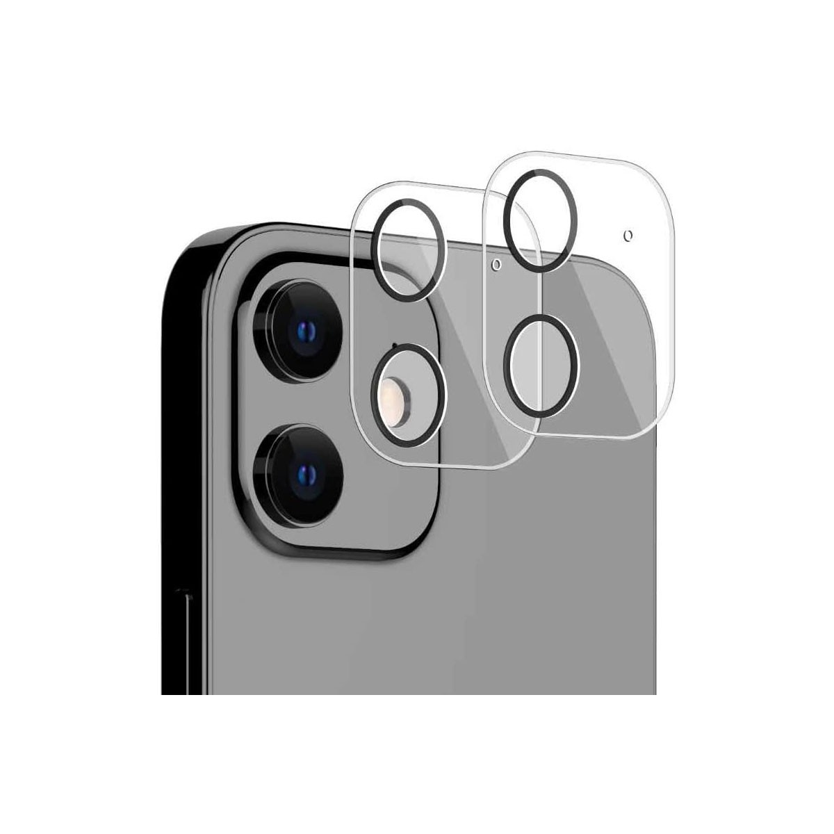 Protector cubierta lente camara trasera iPhone 12 Mini transparente