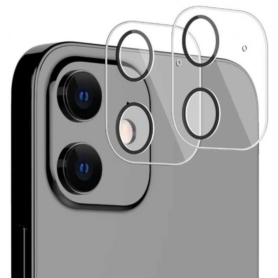 Protector cubierta lente camara trasera iPhone 12 Pro transparente