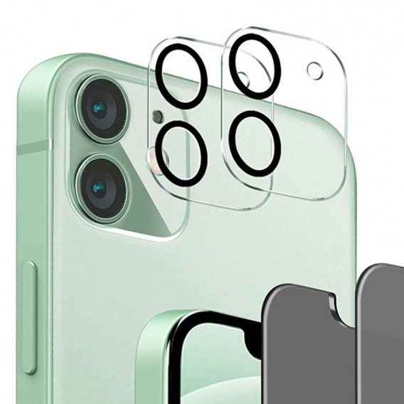 Protector cubierta lente camara trasera iPhone 12 transparente