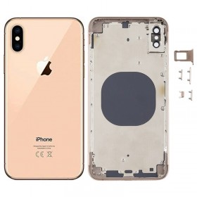 Chasis y tapa trasera sin componente para iPhone Xs Max Oro