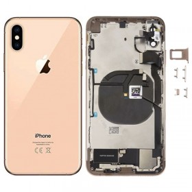 Chasis y tapa trasera con componente para iPhone Xs Max Oro