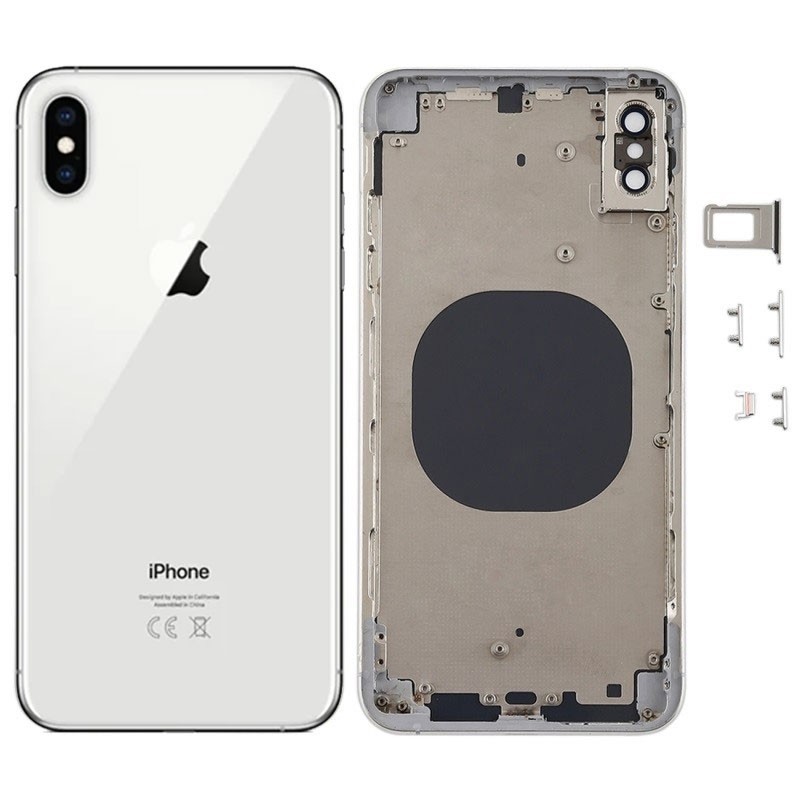 Chasis y tapa trasera sin componente para iPhone Xs Max Blanco
