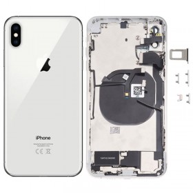 Chasis y tapa trasera con componente para iPhone Xs Max Blanco