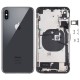 Chasis y tapa trasera con componente para iPhone Xs Max Negro