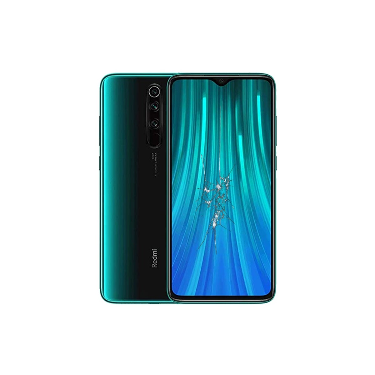 Reparacion pantalla completa original xiaomi redmi note 8 pro (verde)