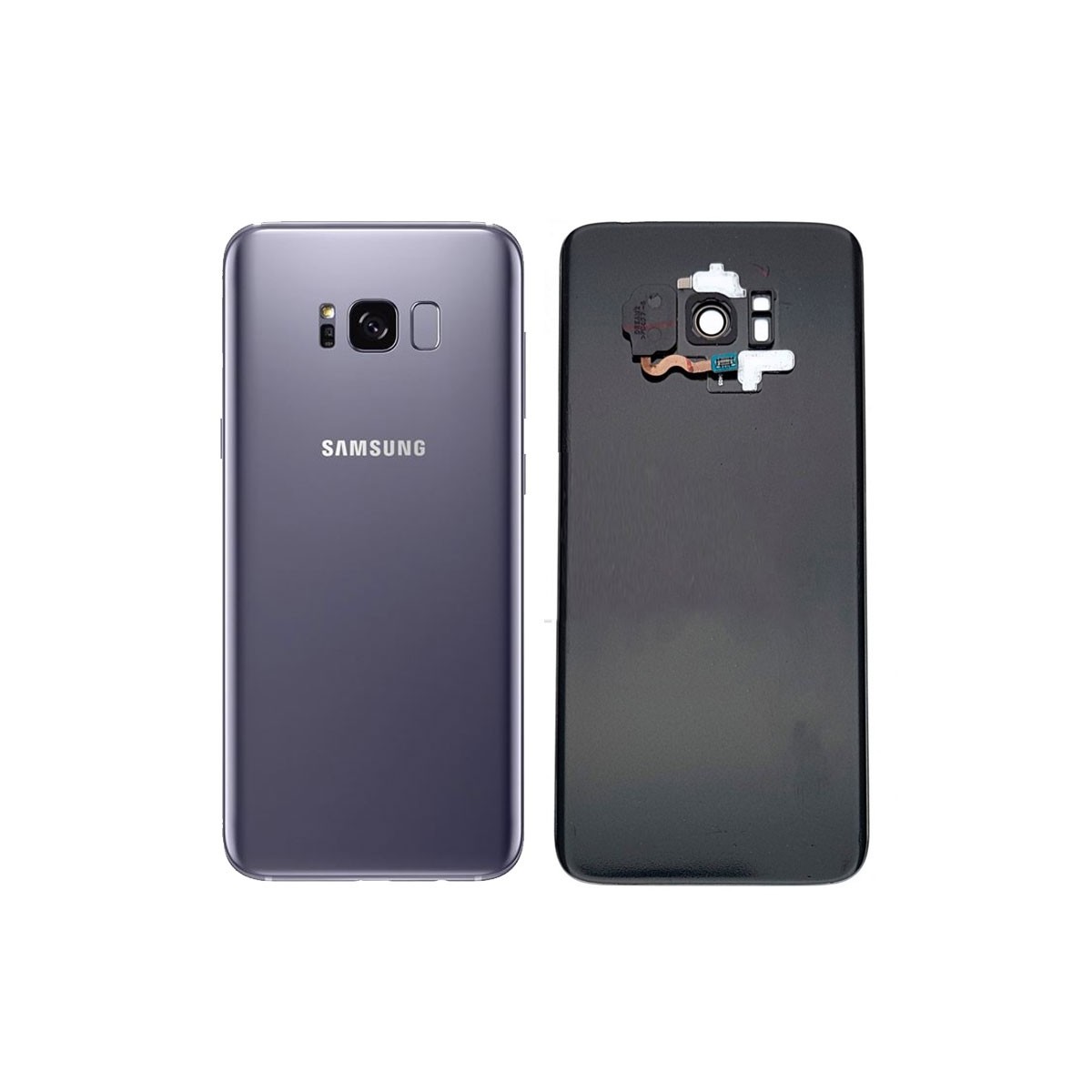 Tapa trasera original Negro Samsung Galaxy S8 Plus G955F con sensor huella y lente
