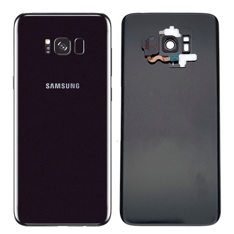 Tapa trasera Samsung Galaxy S8 Plus G955F con sensor huella y lente Negro original