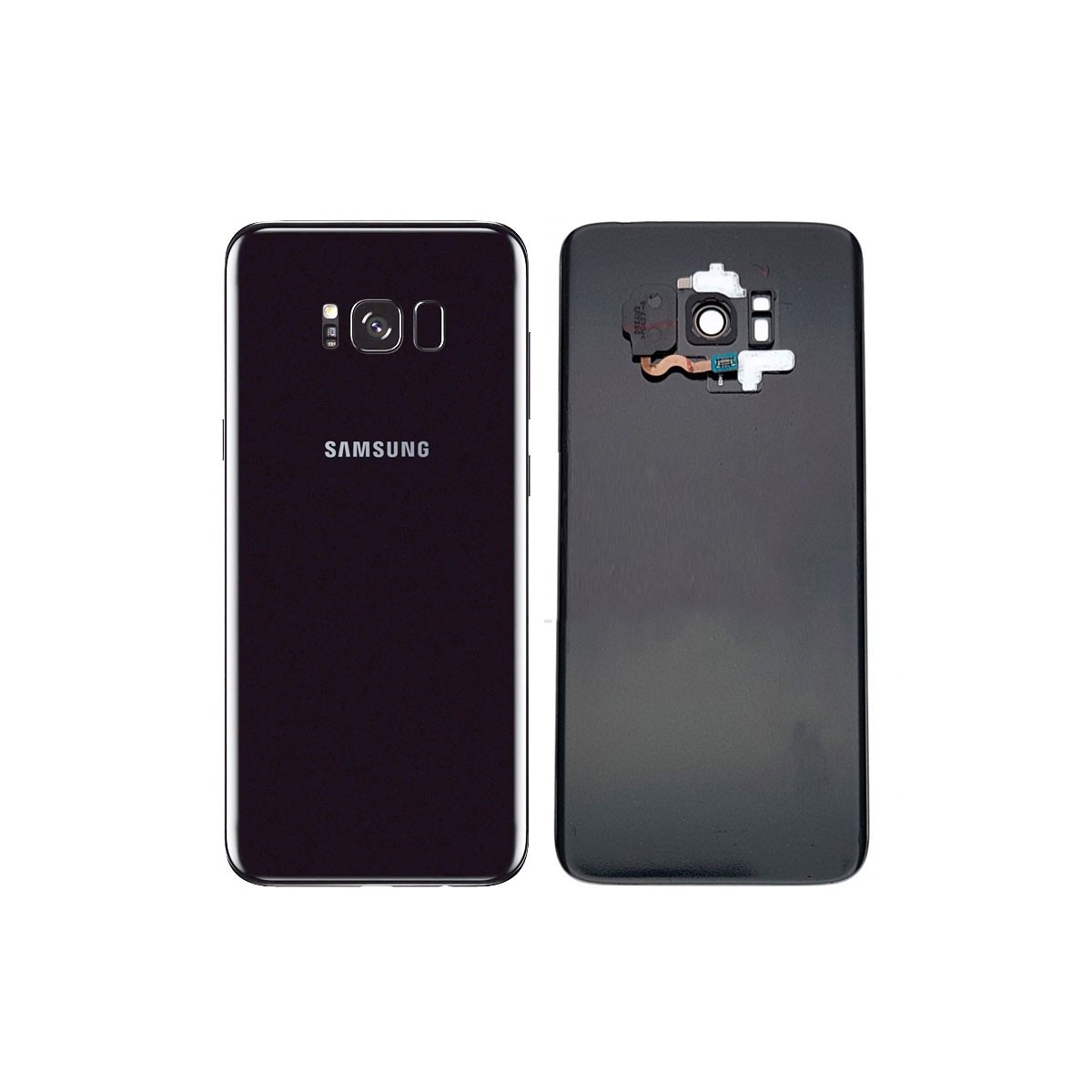 Tapa trasera original Negro Samsung Galaxy S8 Plus G955F con sensor huella y lente
