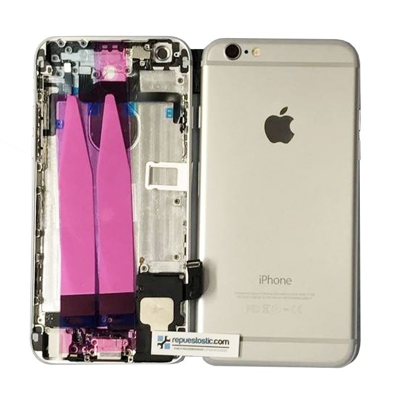 Carcaça Traseira Completa para iPhone 6 Prateada 