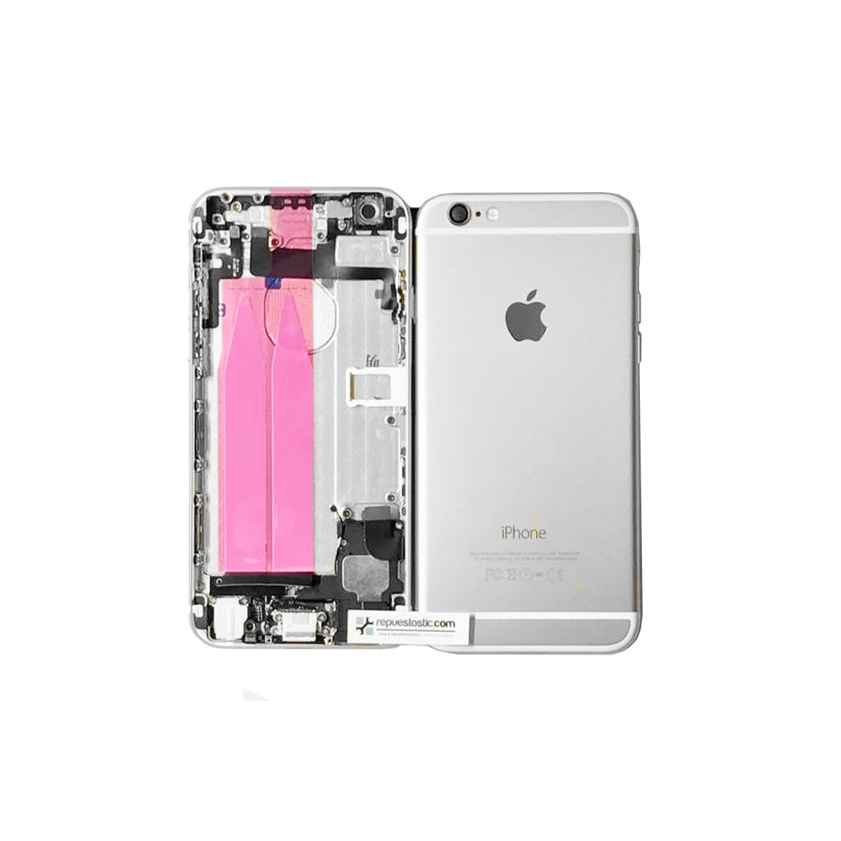 Carcaça Traseira Completa para iPhone 6 Gris