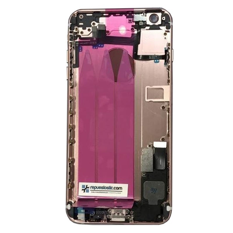 Carcasa trasera Rosada  completa  para  iPhone 6 Plus