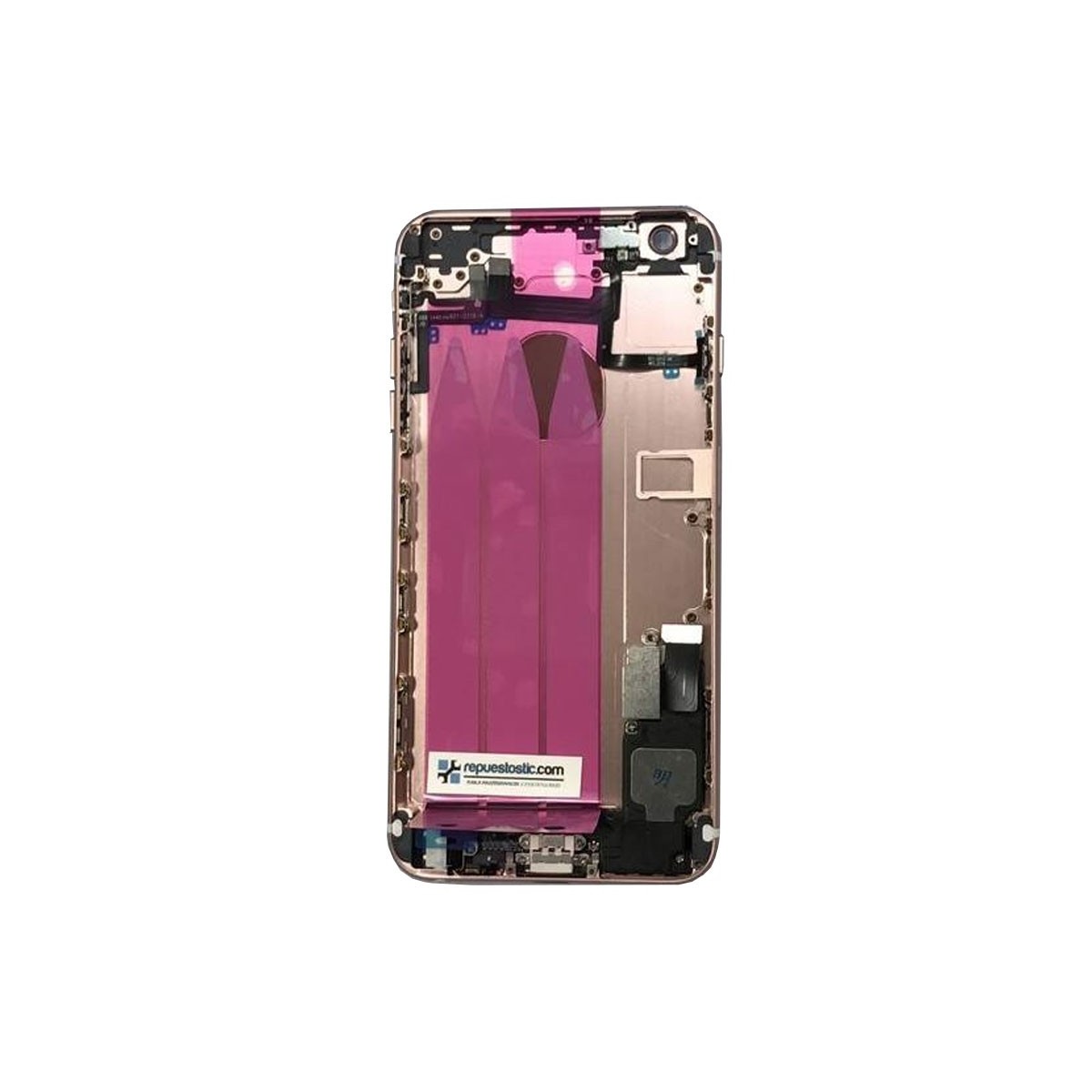 Carcaça traseira Oro Rosado completa para iPhone 6 Plus