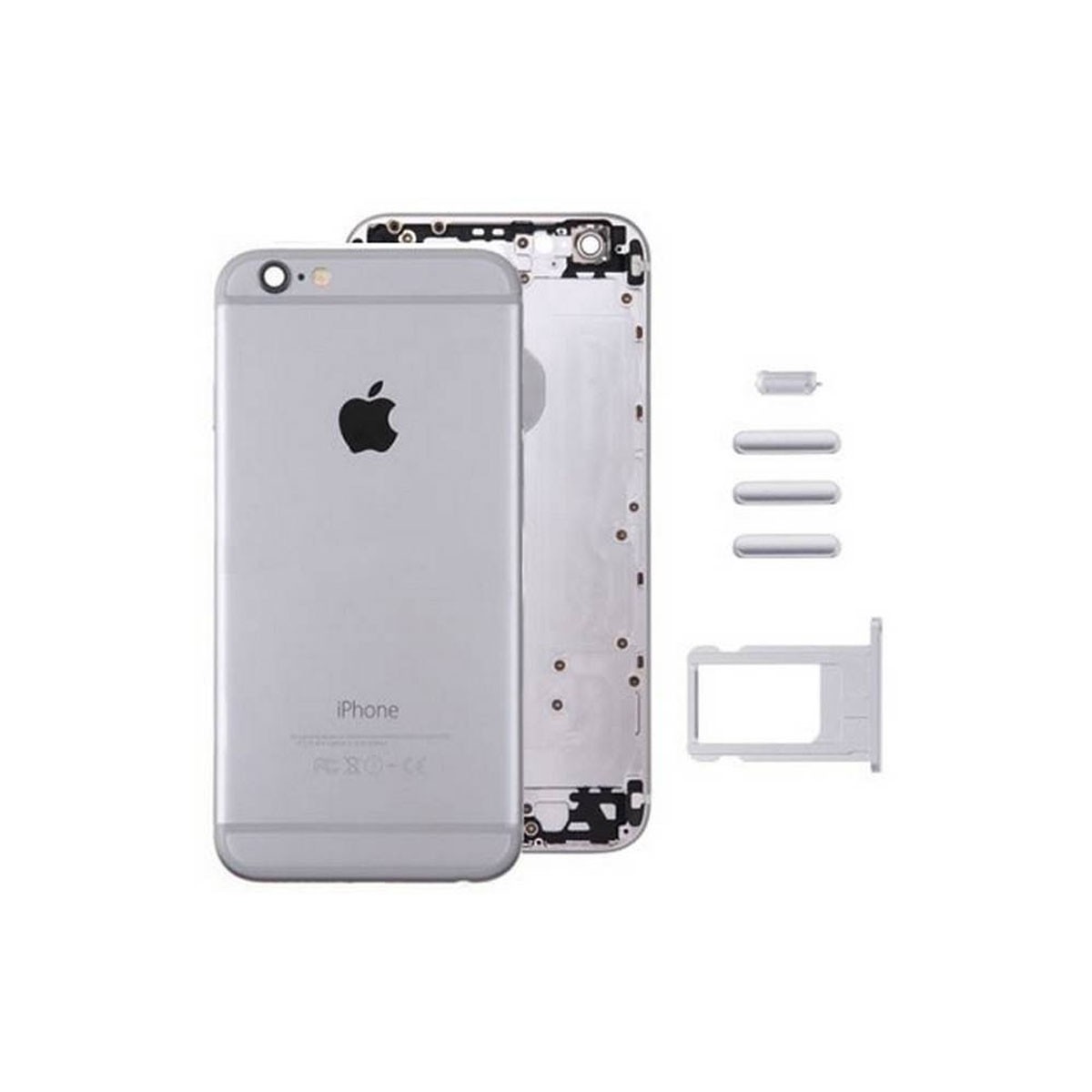 Carcaça Traseira iPhone 6 Plus Plateada