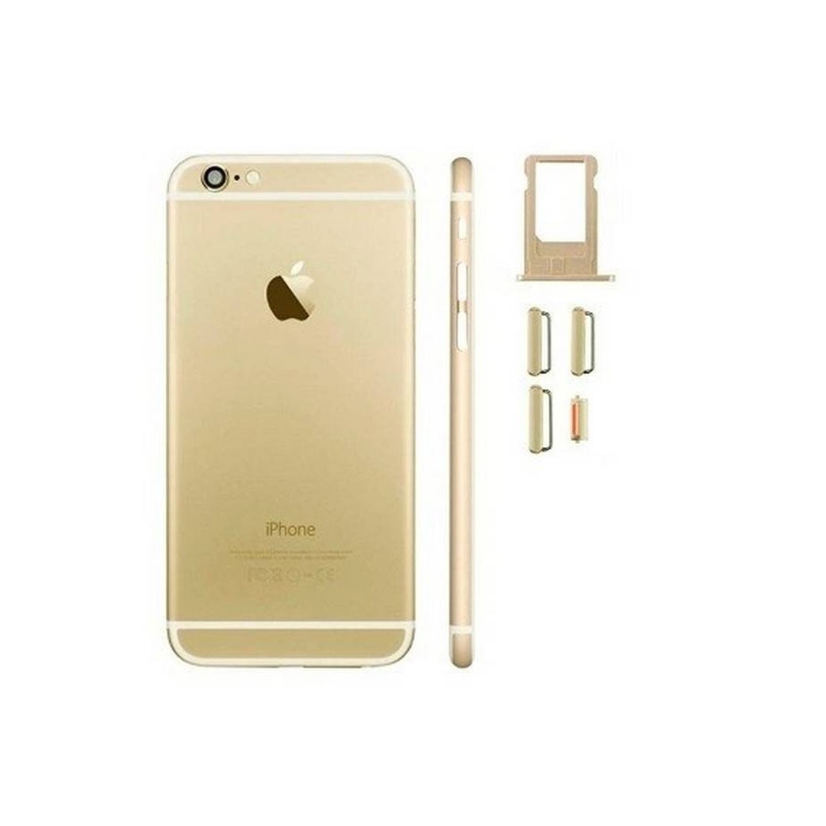 Carcaça Traseira iPhone 6 Plus Dorada