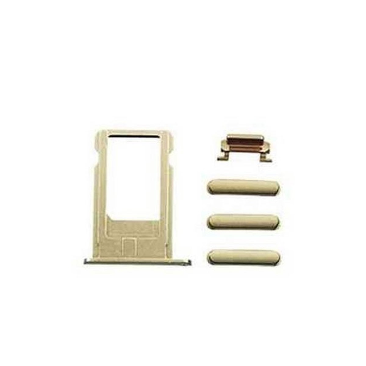 Repuesto porta sim y botones laterales iPhone 6 Plus oro