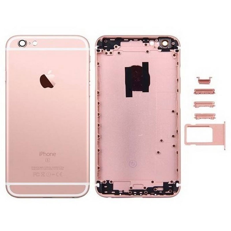 Carcaça traseira para iPhone 6S plus-Rosa dourada