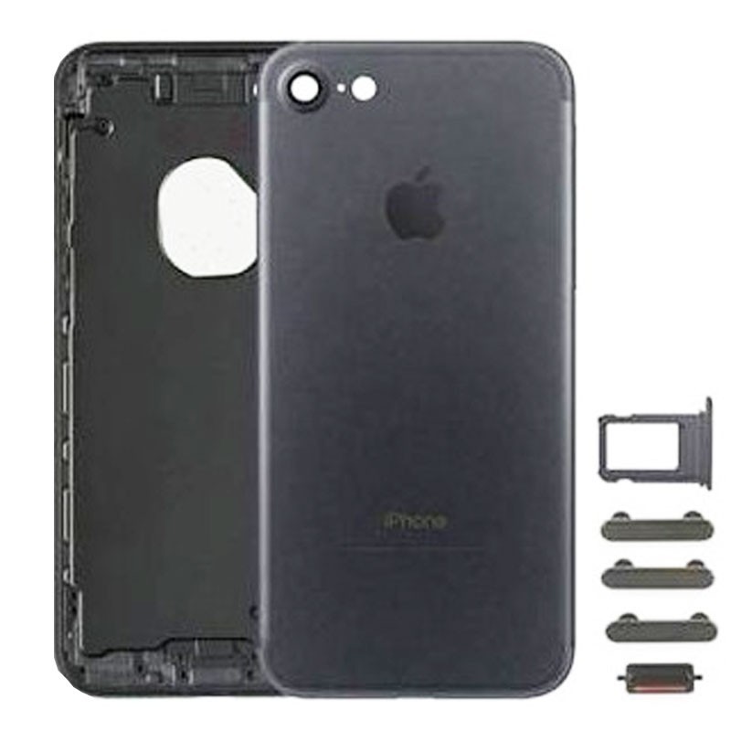 chasis iPhone 7 (tapa con logo + marco) preto mate